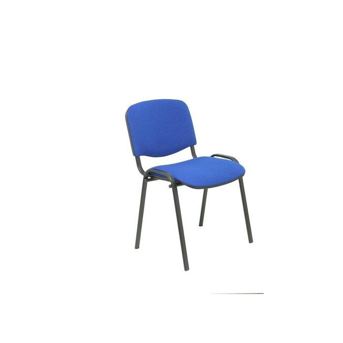 Silla Piqueras Y Crespo Alcaraz Confidente Ergonomica Apilable Estructura Negra Asiento Y Respaldo Tapizados Bali Azul Pack De 4