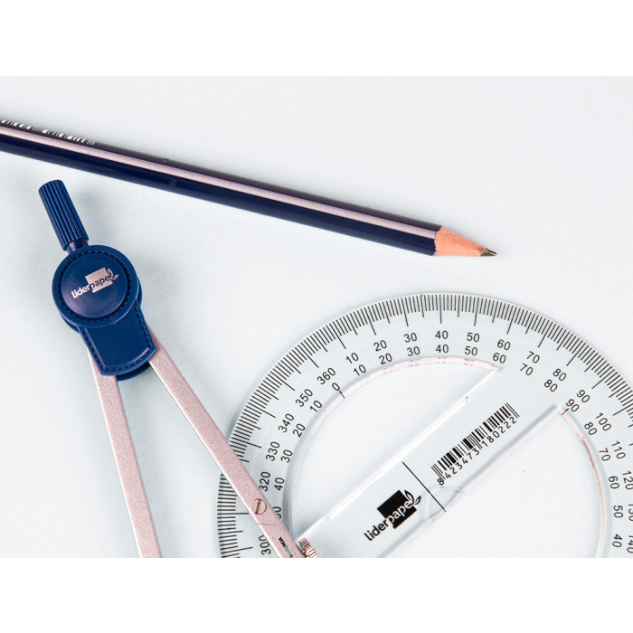 Liderpapel Círculo de plástico transparente 10 cm 4