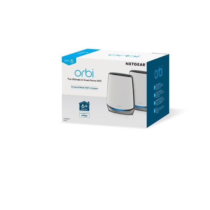 NETGEAR RBK852-100EUS Router WiFi Orbi Tri-banda AX6000 Mesh (Router + 2 Satélites) Cobertura hasta 350 m² para Hogares Grandes 2
