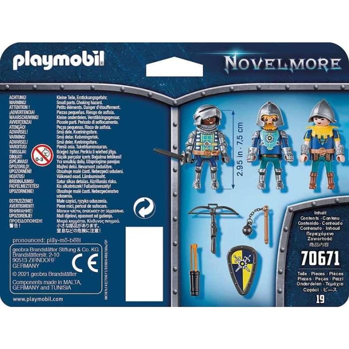 Playmobil Novelmore Set de 3 Caballeros para +4 años 4