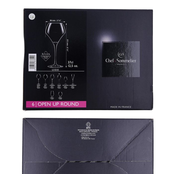 Caja 6 Copas Vino Krysta Open Up Chef & Sommelier 37 cL