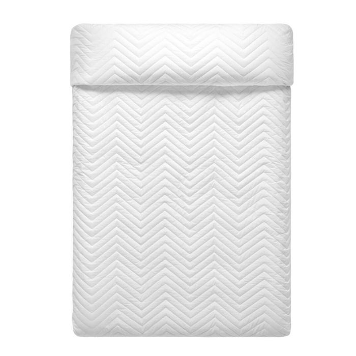 Colcha HappyFriday BASIC Blanco Cama de 80/90/105 180 x 260 cm 33 x 16 x 43 cm 2