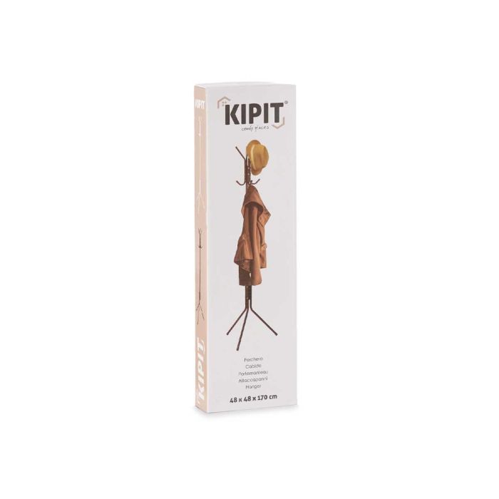 Perchero Metal Mate Negro Kipit 59x6x26cm (6 Unidades) 2 Perchero Metal Mate Negro Kipit 59x6x26cm (6 Unidades) 2