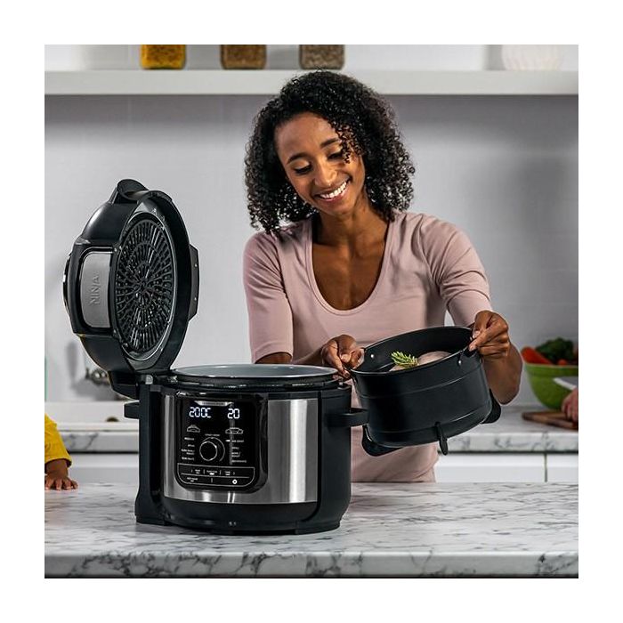 Ninja OP500EU Olla a Presión Multicocina Foodi MAX con Tecnología TenderCrisp, Air Crisp, Cocción Lenta y Vapor 7.5L 8 Ninja OP500EU Olla a Presión Multicocina Foodi MAX con Tecnología TenderCrisp, Air Crisp, Cocción Lenta y Vapor 7.5L 8