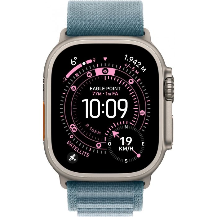Apple Watch Ultra 3 Titanium Cellular 49mm Natur (Alpine Loop hellblau) Medium 1