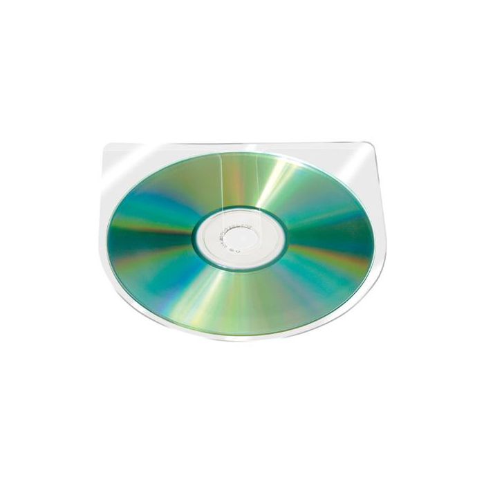 Funda Autoadhesiva Para Cd Q-Connect Sin Solapa Pack De 10 Unidades