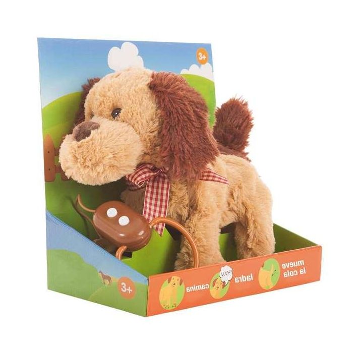 Peluche perro anda y ladra dirigido con cable 22 cm. Peluche perro anda y ladra dirigido con cable 22 cm.