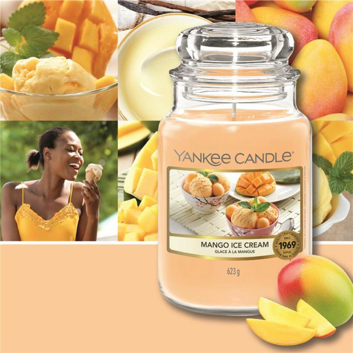 Yankee Candle Vela Aromática Clásica Large Jar Mango Ice Cream 623 gr 3