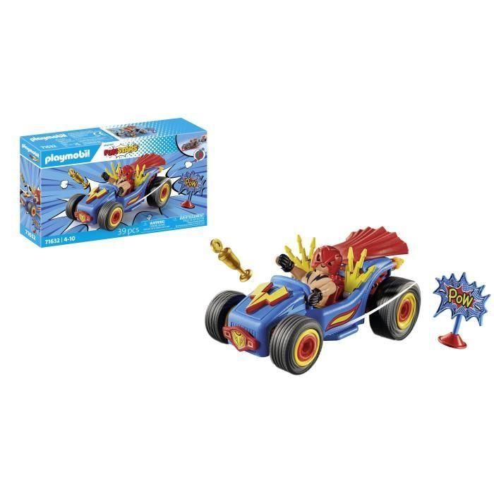 Playmobil 71632 Kart Racing Luchador Funstars para Carreras con Accesorios Rediseñables - Juguete de Velocidad para Niños +4 años 3 Playmobil 71632 Kart Racing Luchador Funstars para Carreras con Accesorios Rediseñables - Juguete de Velocidad para Niños +4 años 3