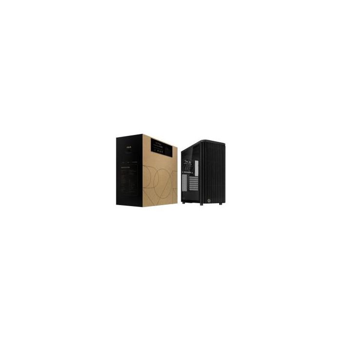 Asus 90DC00M0-B39020 Carcasa ATX ProArt PA401 Edición Madera Cristal Templado Negra con Ventiladores 160/120mm y USB-C 20Gbps