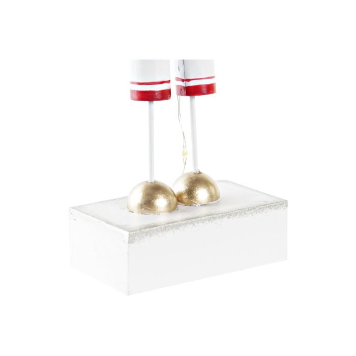 DKD Home Decor Figura Decorativa de Navidad con Diseño Santa Claus Tradicional con LED Rojo Dorado Blanco de Metal 4x20x7cm (Set 4 Unidades) 3 DKD Home Decor Figura Decorativa de Navidad con Diseño Santa Claus Tradicional con LED Rojo Dorado Blanco de Metal 4x20x7cm (Set 4 Unidades) 3