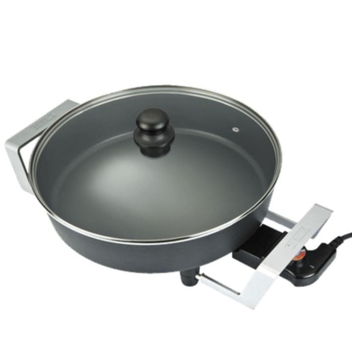 Bourgini Multicazuela Eléctrica 6 Litros 26 cm Diámetro 1800 W con Tapa de Cristal 1 Bourgini Multicazuela Eléctrica 6 Litros 26 cm Diámetro 1800 W con Tapa de Cristal 1