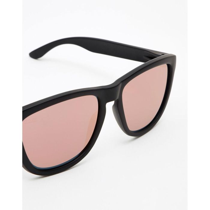 Hawkers Gafas de Sol ONE Polarized Black Rose Gold Unisex Clásicas Cuadradas 1 u 2
