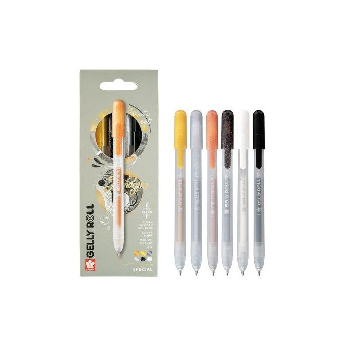Boligrafo Sakura Gelly Roll Estuche De 6