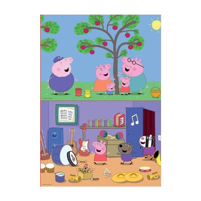 Puzzle 2x48 piezas pepa pig 7