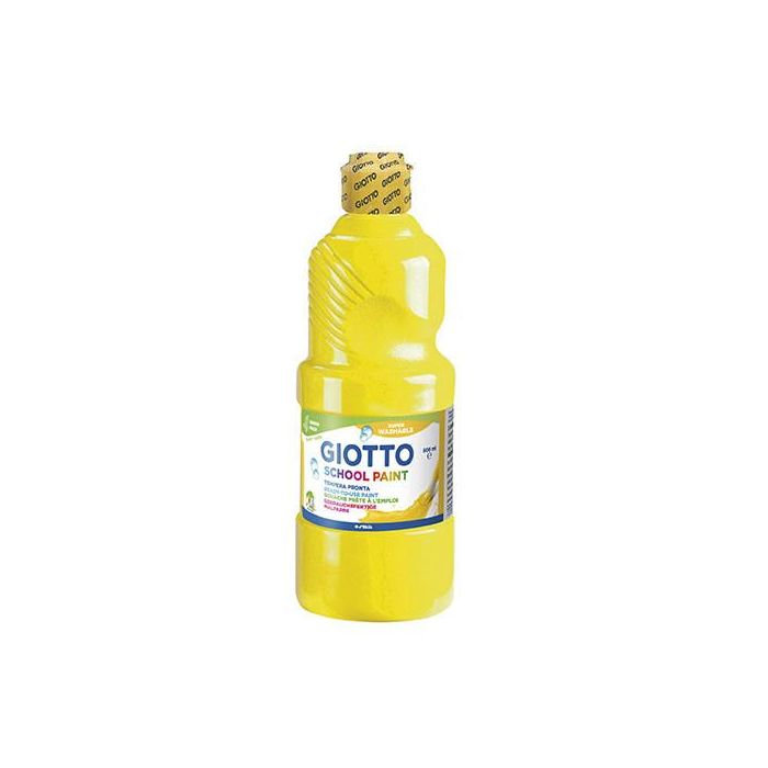 Giotto Témpera Escolar Lavable Amarillo Botella 500 mL