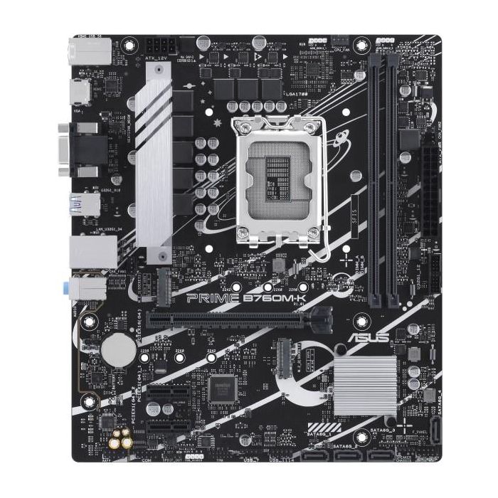 Asus 90MB1FI0-M1EAY0 Placa Base PRIME B760M-K Socket LGA1700 Micro ATX para Intel 13ª/12ª Gen DDR5 PCIe 4.0 0 Asus 90MB1FI0-M1EAY0 Placa Base PRIME B760M-K Socket LGA1700 Micro ATX para Intel 13ª/12ª Gen DDR5 PCIe 4.0 0