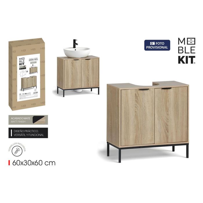 Inde Mueble Lavabo con Puerta Moblekit 60x30x60 cm 0 Inde Mueble Lavabo con Puerta Moblekit 60x30x60 cm 0