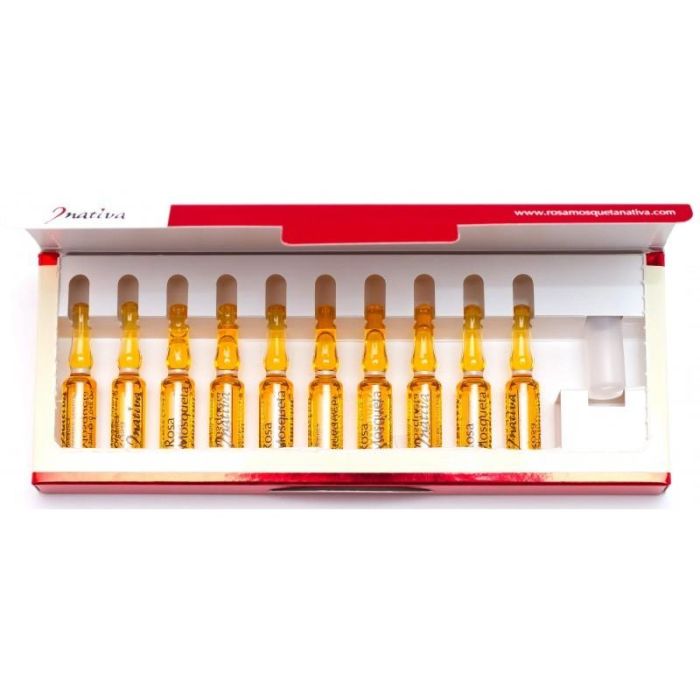 IRISANA Na02 Aceite Puro Rosa Mosqueta Rubiginosa 10 Monodosis 2ml Antiarrugas, Cicatrices, Estrías y Quemaduras