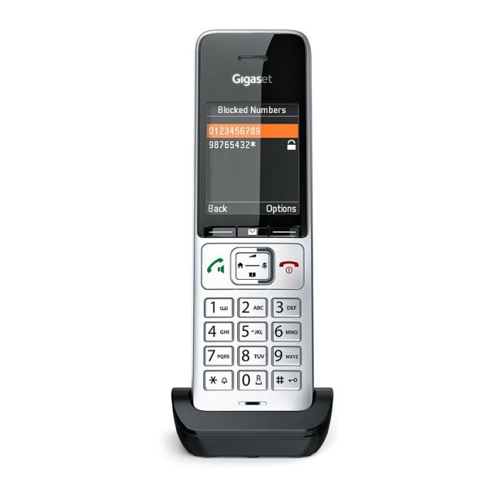 Gigaset COMFORT 500HX Teléfono DECT/analógico Terminal con conexión por cable Altavoz Negro Plata 15