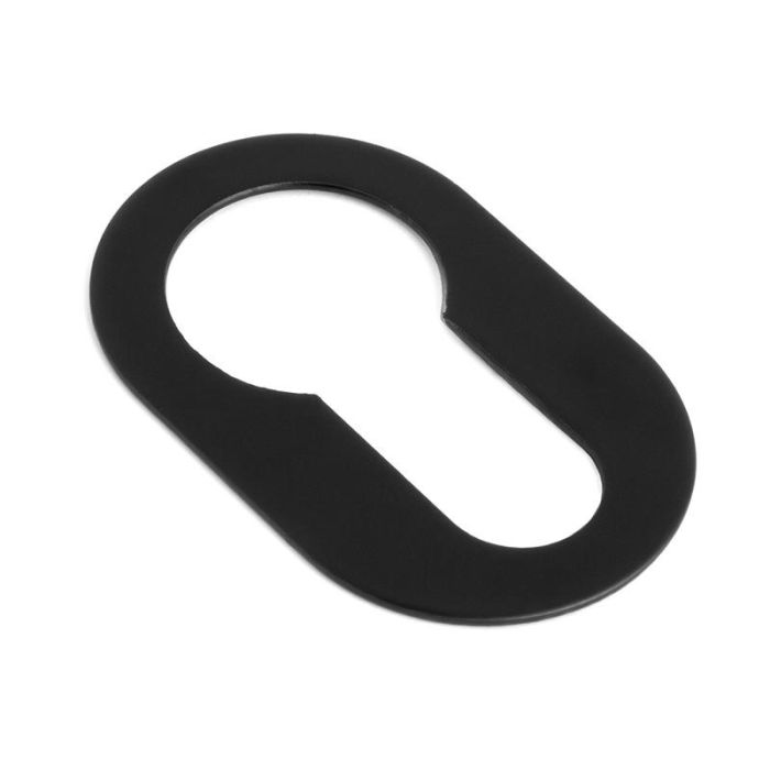 Bocallave Adhesivo Oval 26X42X1 Acabado Cromo Satinado, Negro, Blanco Acabado Negro Nuda