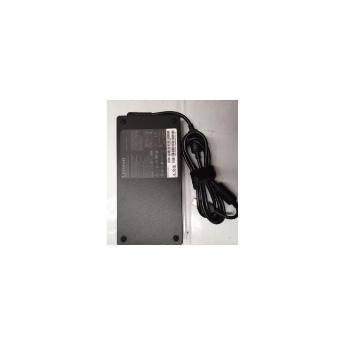 Lenovo 230W AC adapter for ThinkPad laptops, 20VDC output, 11.5A current, slim tip connector, compatible with multiple models. Lenovo 230W AC adapter for ThinkPad laptops, 20VDC output, 11.5A current, slim tip connector, compatible with multiple models.