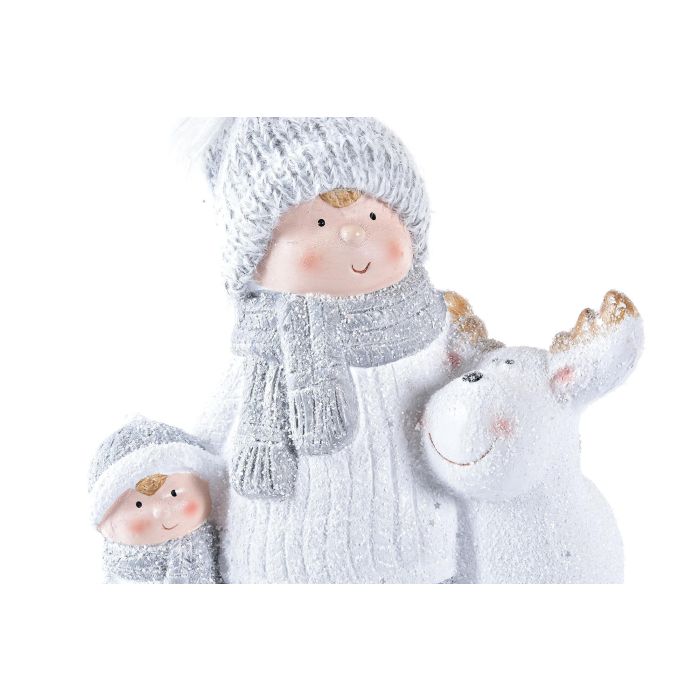 DKD Home Decor Figura de Navidad Moderna de Terracota Blanca 9 x 21 x 17 cm 1 DKD Home Decor Figura de Navidad Moderna de Terracota Blanca 9 x 21 x 17 cm 1