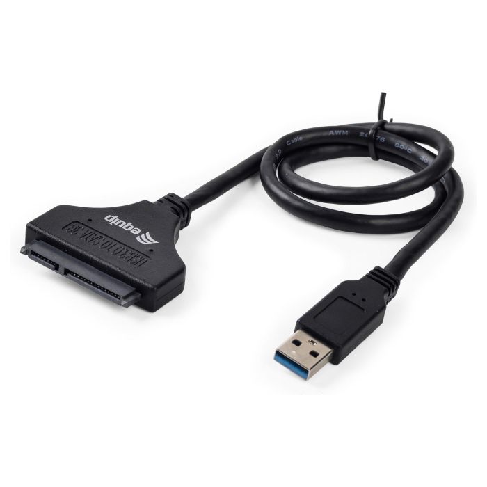 EQUIP Adaptador USB 3.0 a SATA, Negro, 5 Gbit/s, 0.50m sw 1 EQUIP Adaptador USB 3.0 a SATA, Negro, 5 Gbit/s, 0.50m sw 1