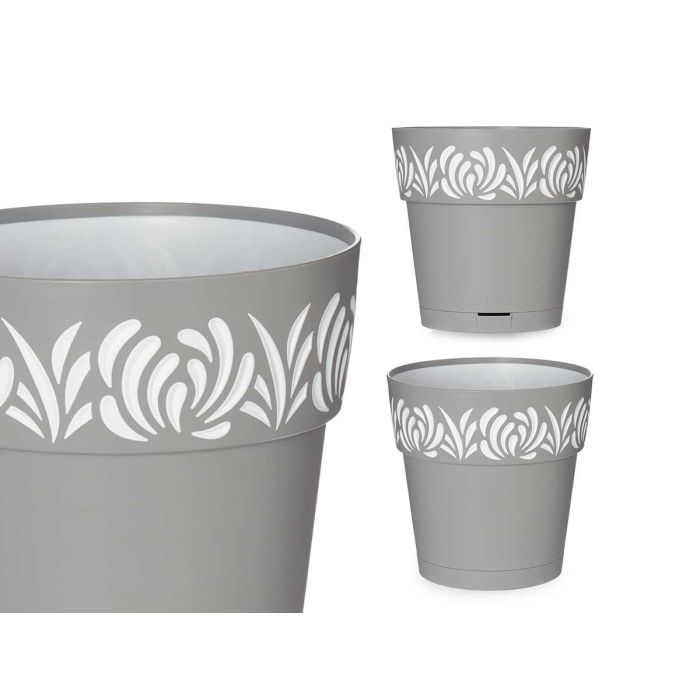 Maceta plástico Gaia 20 cm gris - Stefanplast (12 Unidades) Maceta plástico Gaia 20 cm gris - Stefanplast (12 Unidades)