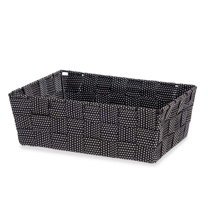 Cesta de Tela Kipit 24x20x8 cm, Negro - 2,4 litros (24 Unidades) 2 Cesta de Tela Kipit 24x20x8 cm, Negro - 2,4 litros (24 Unidades) 2