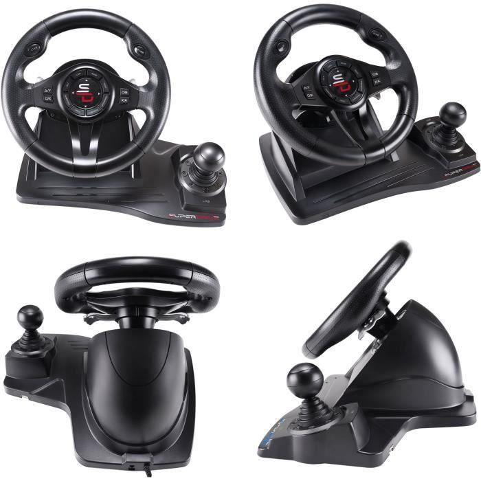 Subsonic SUB3701221702250 Volante de Carreras GS550 con Pedales, Palanca de Cambios, Vibraciones, Multiplataforma 3 Subsonic SUB3701221702250 Volante de Carreras GS550 con Pedales, Palanca de Cambios, Vibraciones, Multiplataforma 3