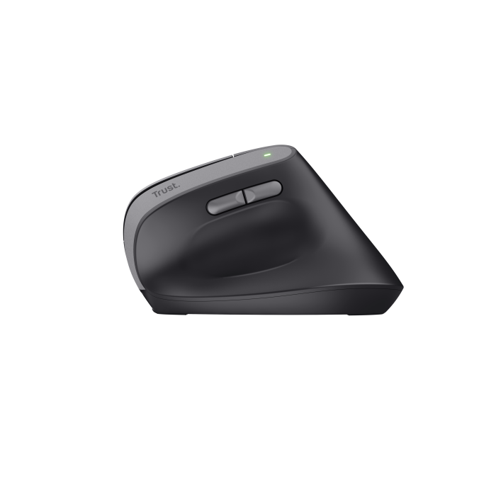 Trust 25145 Ratón Vertical Inalámbrico Ergonómico Bayo II Recargable 2400 DPI con 6 Botones - 60% Plástico Reciclado 3