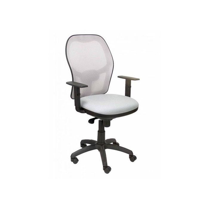 Silla Piqueras Y Crespo Jorquera Brazos Regulables Mecanismo Sincro Con Regulador De Tension Respaldo De Malla Gris Y Asiento Tapizado Bali Gris