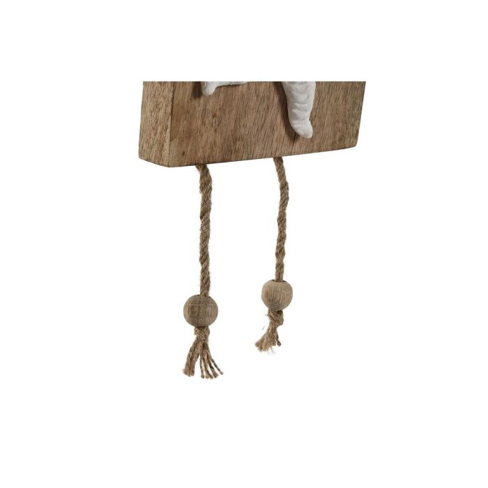Decoración Colgante Home ESPRIT Blanco Natural Mediterráneo 15,5 x 4 x 80 cm (2 Unidades) 1