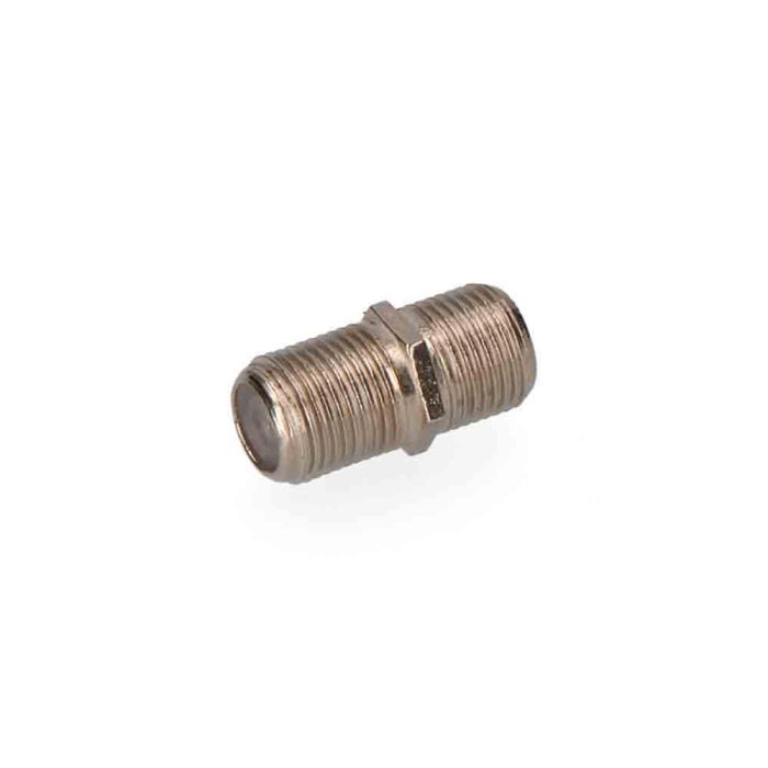 Edm Conector empalmador "f" macho-macho parabolica, acero inoxidable, 6.5 mm, cromado 0 Edm Conector empalmador "f" macho-macho parabolica, acero inoxidable, 6.5 mm, cromado 0