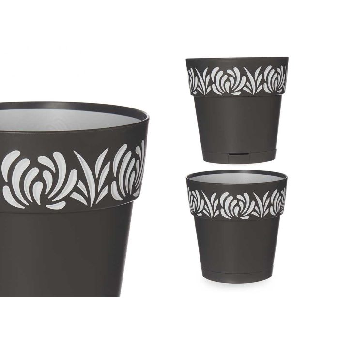 Maceta Plastico 15 Cm Gaia Antracita Stefanplast (12 Unidades) Maceta Plastico 15 Cm Gaia Antracita Stefanplast (12 Unidades)