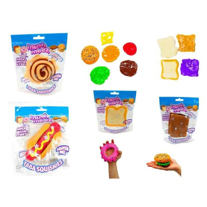 Famosa Mushmeez Squeeze me! Juguete Anti Estrés, Snack Blandito y Suave con Textura Pegajosa que No Mancha, para +6 Años