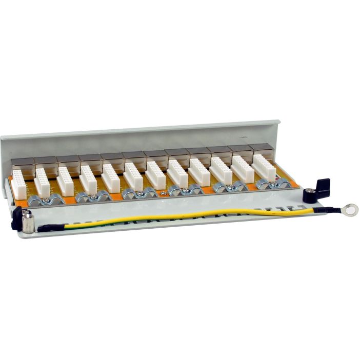 Equip Patchpanel 12x RJ45 Cat6A FTP 1HE Premium hellgrau 4