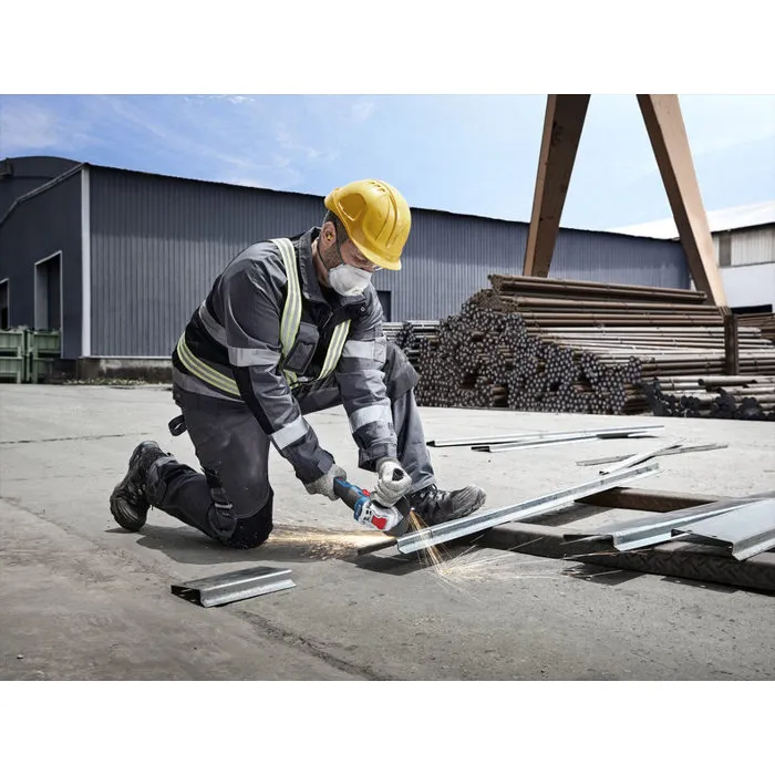 Bosch Professional Amoladora Angular Inalámbrica GWX 18V-8, 125 mm, 18 V, 2 Baterías GBA 4.0 Ah + GAL 1840 L X-LOCK