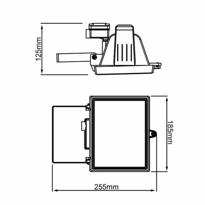 Proyector BRILLIANT TANKO - R7s - 1x400W - Color Blanco 1