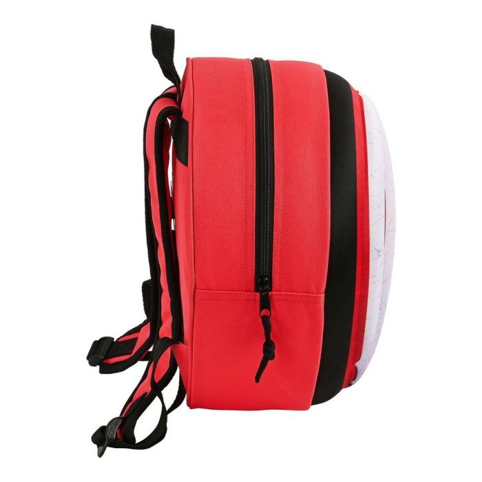Mochila Escolar 3D The Avengers Rojo Negro Blanco (31 x 31 x 10 cm) 3