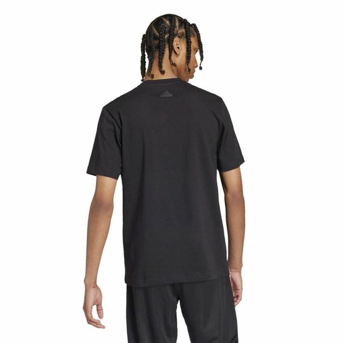 Camiseta de Manga Corta Hombre Adidas House Of Tiro Metallic Graphic Negro 3