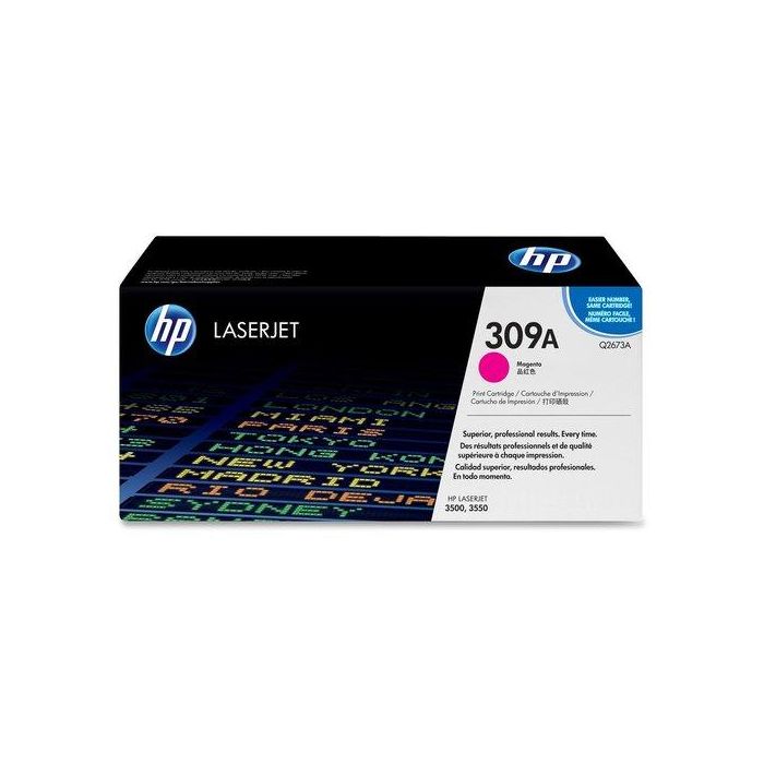 Toner Hp Nº 309A Q2673A Laserjet Color 3500/3550/3700 Magenta 4.000 Pág.