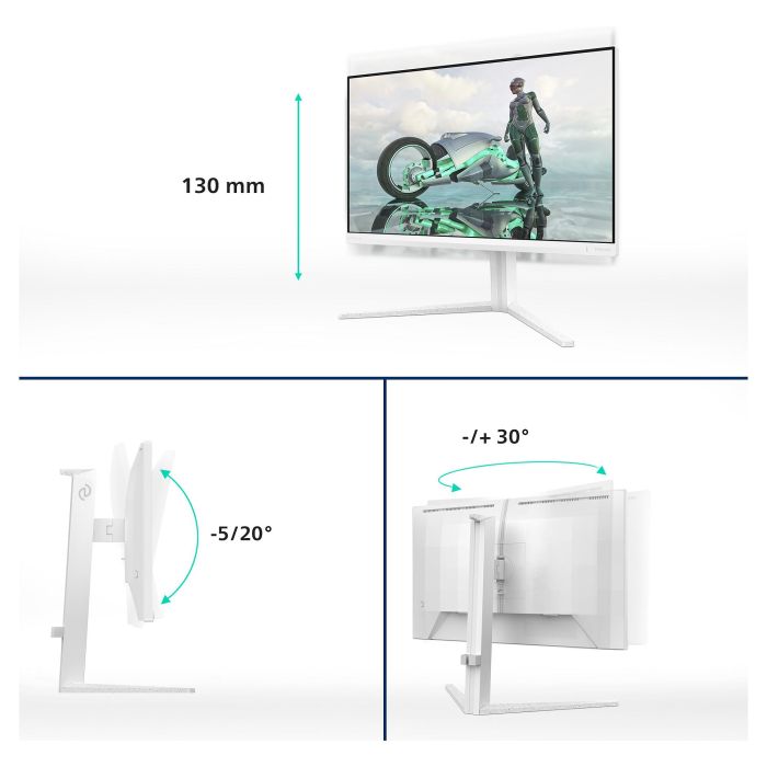 Philips Monitor Gaming 27M2N3201A, 27 pulgadas, Full HD, IPS, 1 ms, Blanco Philips Monitor Gaming 27M2N3201A, 27 pulgadas, Full HD, IPS, 1 ms, Blanco