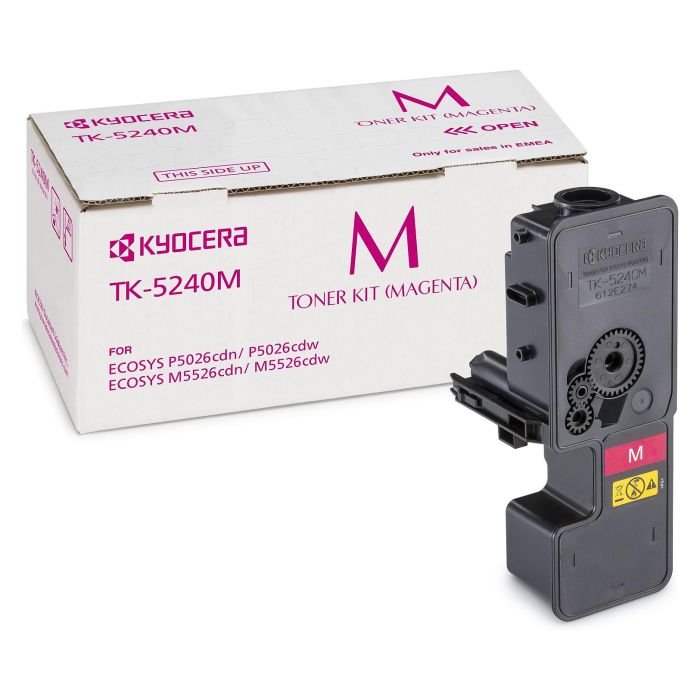 Kyocera TK-5240M Magenta Tóner Original Rendimiento 3.000 Páginas para ECOSYS M5526cdw M5526cdn P5026cdn P5026cdw 2