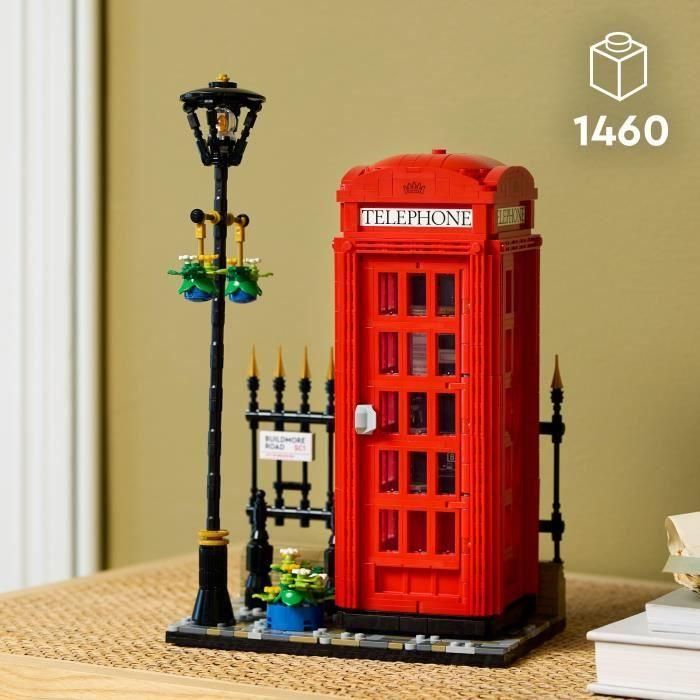 LEGO Ideas 21347 Cabina Telefónica de Londres Decoración del hogar para anglófilos 1 LEGO Ideas 21347 Cabina Telefónica de Londres Decoración del hogar para anglófilos 1
