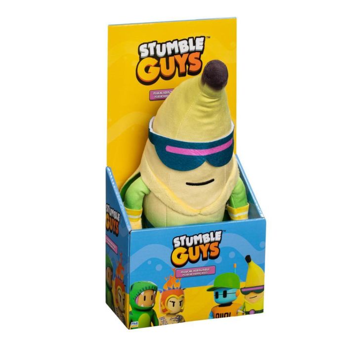 Bizak 64117206 Peluche Stumble Guys Super Banana 30 cm - Skin Ultra Raro Oficial - Coleccionista