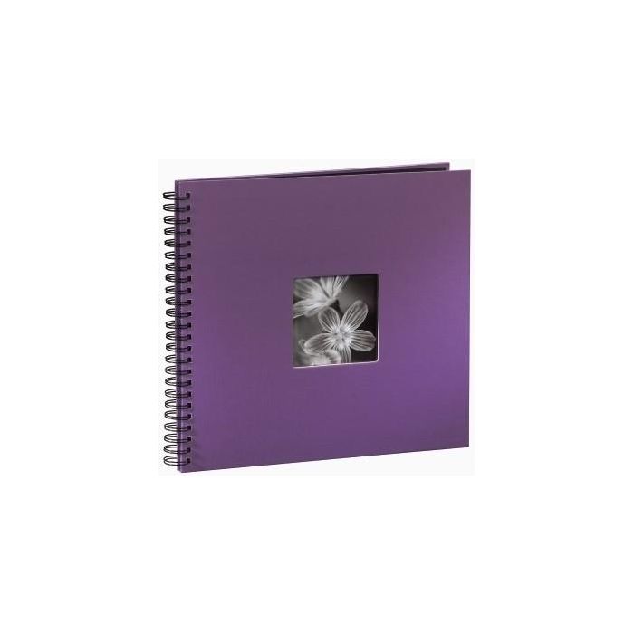 Hama 094871 Álbum Fine Art Spiral lila 36x32 con 50 páginas negras