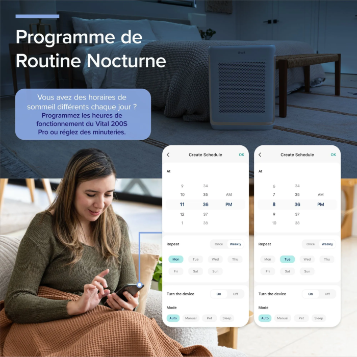 Levoit - Purificador de aire Vital 200S Pro, filtrado 3 etapas, cobertura 35 m2, 50W, blanco - LEV1711011028135