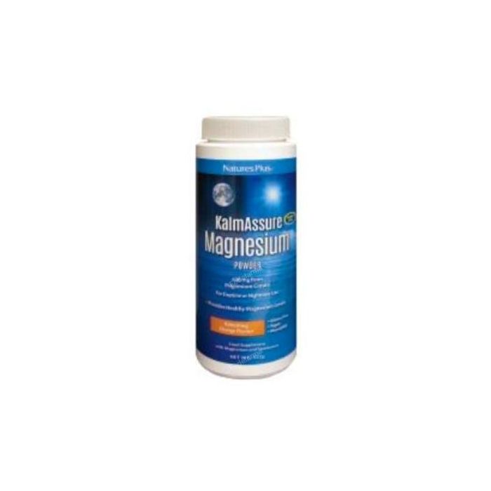 NATURES PLUS Magnesio Polvo Citrato de Naranja 522g. Funcionamiento Nervioso y Muscular, Apto Veganos y Diabéticos